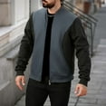 thumbnail image 2 of cfhntfmh Men's Winter Zip up Fleece Jacket Lightweight Athletic Jackets Casual Outdoor Warm Outwear with Pockets, 2 of 7