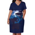 thumbnail image 2 of Vestido de noche africano con elefante para mujer, vestido holgado con 6 almohadones, elegante vestido de fiesta en verano, 2 of 6