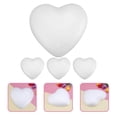 thumbnail image 1 of LEEYNEER Heart Shaped Wreath Forms Foam Hearts White 4Pcs, 1 of 8