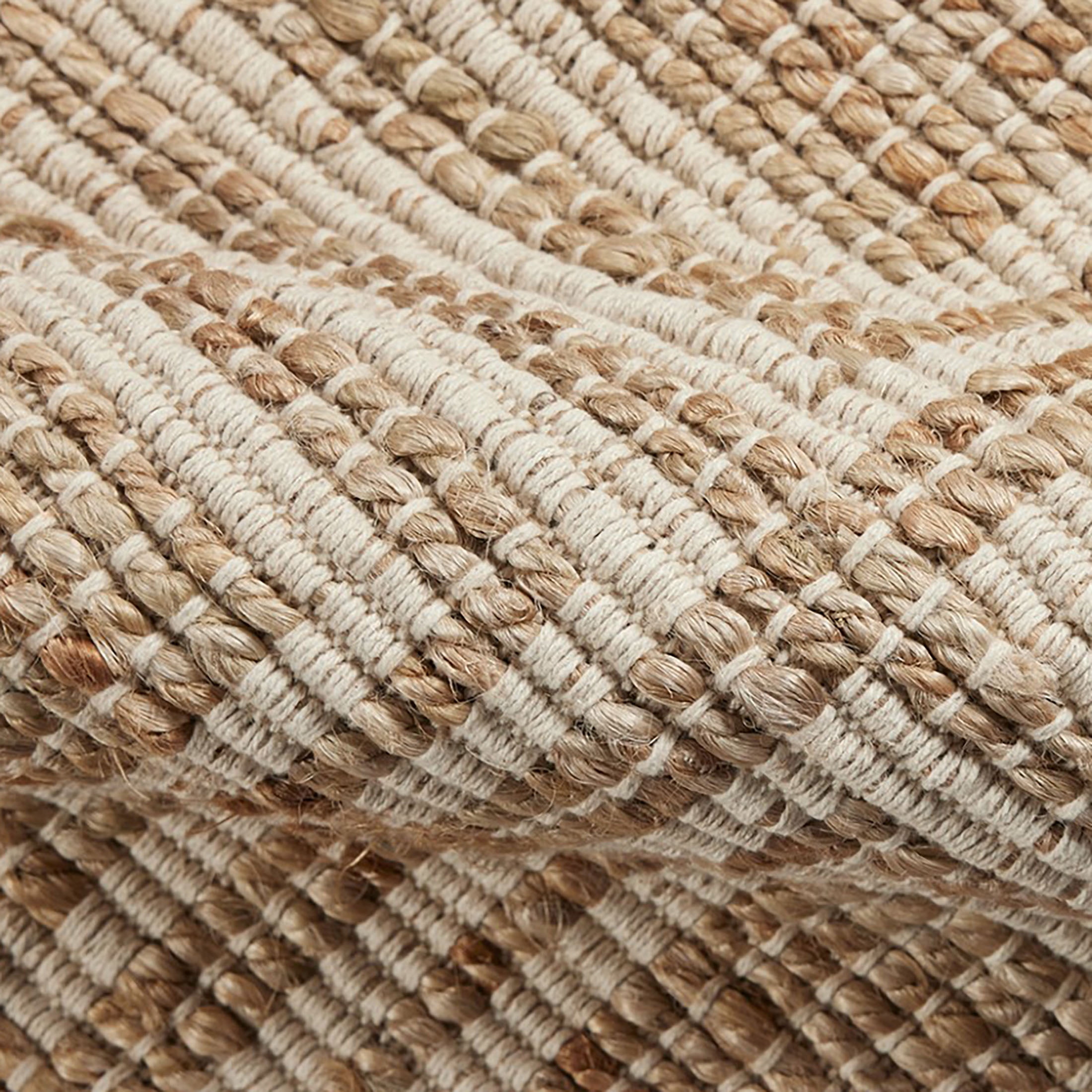 Better Homes & Gardens Ivory & Natural Interlocking Jute 30" x 84" Runner Rug