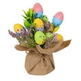 thumbnail image 1 of Modern Home Decor, Easter Cuttings Colored Egg Pattern Printing Foam Egg Decoration Festival Simulation Egg Card Insertion Scene Layout, 1 of 5