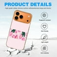 thumbnail image 4 of Case For Apple iPhone Air / 17 Pro / 17 Pro Max Series Case, Slim Thin Transparent Flexible Clear TPU Shockproof Phone Case For iPhone 17 Series, Pink peonies floral, 4 of 6