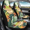 thumbnail image 4 of XYZCANDO Breathable 2 Pack Front Car Seat Covers with Tree Frog Print - Durable Non-Slip All Season Auto Interior Decor, 4 of 10