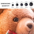 thumbnail image 4 of Willstar 150 Pieces 6-12mm Plastic Safety Eyes with Washers for Doll Making (Black), 4 of 6