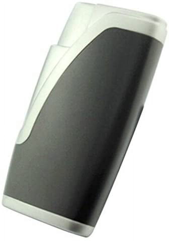 Piioket Windproof Double Twin Nozzles Jet Flame Butane Gas Cigar Cigarette Lighter - Gray