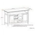 thumbnail image 3 of Amherst 54 inch Wide Solid Wood TV Stand in Black For TVs up to 60 inches, 3 of 3