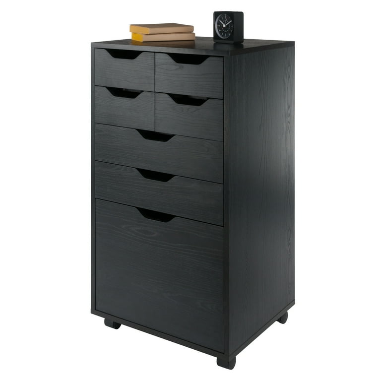 Winsome Halifax Bins & Drawers Multi-Storage Tall Mobile Cabinet