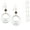 silver, copper satin textured glass, variant on Color Choices Round Beaded Hoop .925 Sterling Silver Earrings - Copper