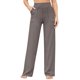 thumbnail image 1 of Pantalones Pierna para Mujer Pantalones Yoga Cintura Alta con Bolsillos Pantalones Deportivos Holgados y Elásticos para Trabajo o para Estar Cómoda en Casa Marrón M, 1 of 7