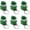 Frog 6PC, variant on Frog Keychain,Frog Croaking Fidget Toy,Keychain Rechargeable Keyboard Clicker with LED Lights,Stress Relief Sensory Toy for Adults Anxiety Relief