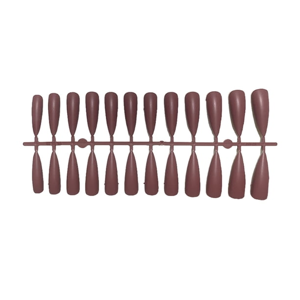Qarigey Tabletas para mejorar las uñas, textura esmerilada, textura esmerilada, usable, uña falsa, puntas de manicura llamativas y Arte de uñas Tipo 1