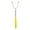 Yellow, variant on Matoen Barbecue Kebabs Stainless Steel U-shaped Barbece fork with Wooden Handle for Outdoor Barbecue Green