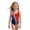 Wine, variant on Grblisyd 4th of July Girls Swimsuit American Flag Quick Dry Swimwear Red White and Blue Crew Neck Beach Patriotic Bathing Suit