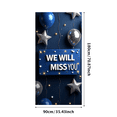 thumbnail image 2 of Blue Watercolor Background Banner with Balloons Stars and the Text We Will Miss You Farewell Party Decorations Photography Props Party Supplies Decor Backdrop, 2 of 7