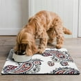 thumbnail image 2 of Vintage Tribal Paisley Pet Mat - Elegant Abstract Pattern, Waterproof Bowl Mat, 2 of 5
