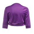 thumbnail image 4 of SuDongPo Women's Bolero Cardigan 3/4 Sleeve Open Front Shrug Soft Lightweight Cropped Jacket Formal Office Party Casual Coat Solid Color Fashion Outerwear, 4 of 4