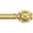 Antique Gold, variant on Curtain Rod 32 to 58 Inch,  Heavy Duty Curtain Rods for Windows, Telescoping Single Drapery Rod with Netted Texture Finials, Antique Silver