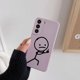 thumbnail image 3 of Funny Middle Finger Cute Man Liquid Silicon Case For Samsung Galaxy S24 S23 S22 Ultra S21 S20 FE S10 S24 Plus Luxury Phone Cover, 3 of 5