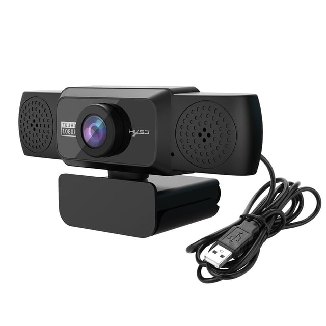 1080P Full Webcam with Built-in Noise Canceling Microphone and Auto Focus Wide Angle Lens for Desktop PC Computer Video Calling Online Meeting Streaming Smart Home