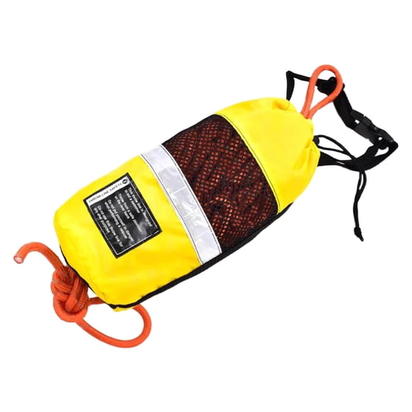 Bolsa de rescate acuático con cuerda flotante para remar, deportes acuáticos, yates y vela Cuerda naranja