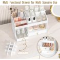 thumbnail image 4 of Large Makeup Organizer with Drawers, Bamboo Countertop Cosmetic Storage for Dresser Vanity Organizer Beauty Desk Skincare Holders Container Make Up Organizing for Lipstick, 4 of 7