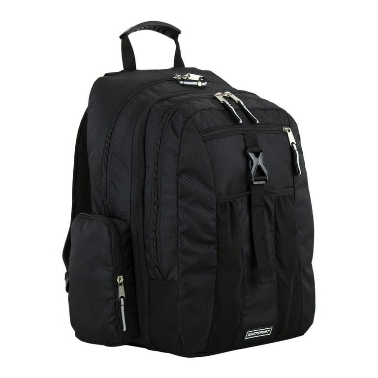 Eastsport Unisex Premier Expandable Recycled Backpack, Black