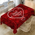 thumbnail image 1 of Up to 65% Off SMihono Valentine's Day Table Cloth Rectangular Tea Table Cover Dining Home Decor, 1 of 5