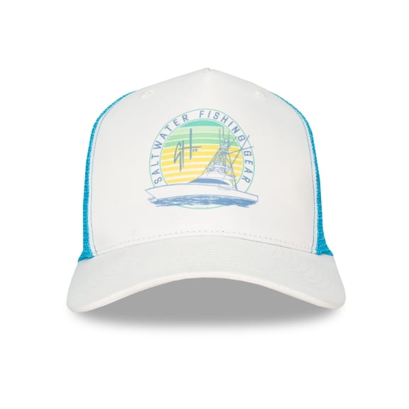GH BY GUY HARVEY Men's Fishing Hat, White, One Size Fits Most