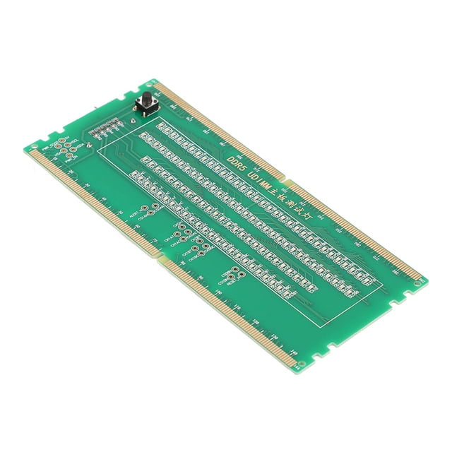 Tarjeta De Prueba De Ranura De Memoria RAM Ddr5, Tarjeta De Prueba De Memoria De Escritorio PCB Portátil Placa De Prueba De Ranura De Memoria Con Luces LED Para Mantenimiento De