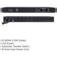 thumbnail image 5 of CyberPower PDU15M10AT Metered ATS PDU 120V 15A 1U 10-Outlets (2) 5-15P, 5 of 5