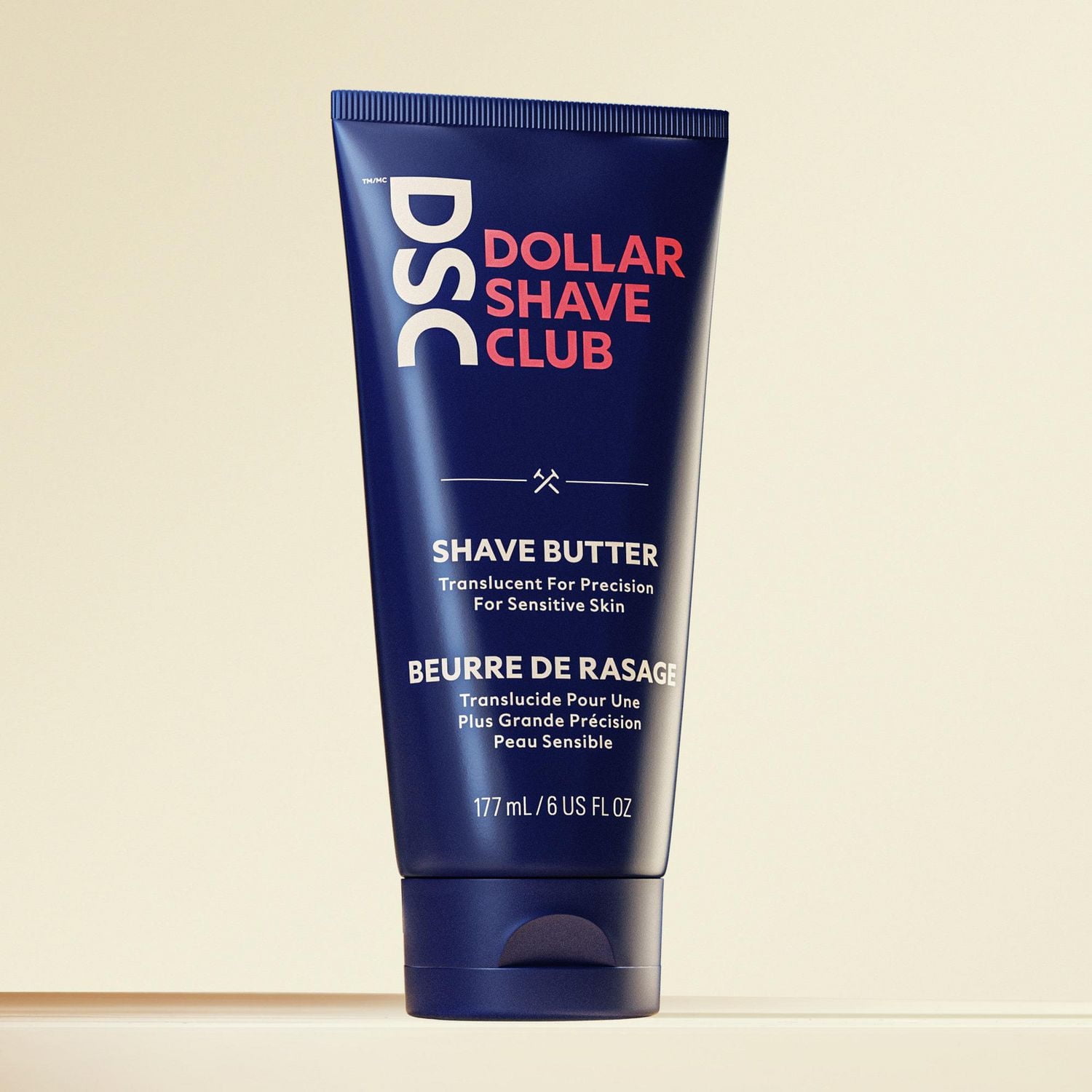 Beurre de rasage translucide Dollar Shave Club pour un rasage précis 177ml Beurre de rasage