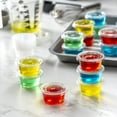thumbnail image 4 of Pantry Value 2 oz Jello Shot Cups with Lids, Plastic Portion Cups with Lids, Disposable Condiment Cups and Sauce Containers for Dressings, Dips and Samples, 100 Sets, 4 of 6