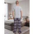 thumbnail image 3 of Pijama Hombre 2 Piezas Unitalla, Playera Suave con Bolsillo y Pantalón a Cuadros, Comodidad Total para Descanso, 3 of 5