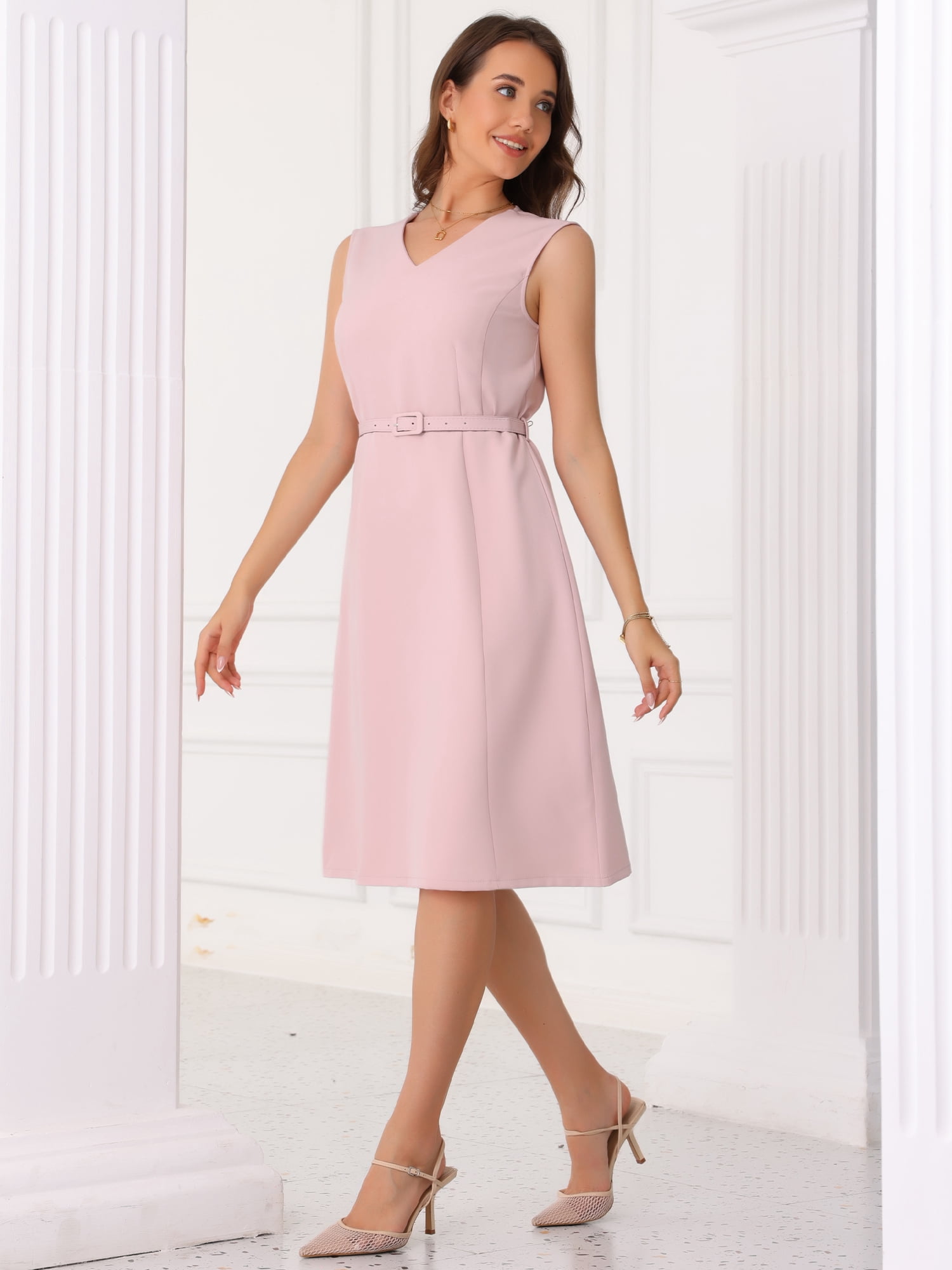 DARING DIVA Sleeveless A-Line Dress XL Pink