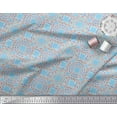 thumbnail image 2 of Soimoi Blue Rayon Fabric Mandala Geometric Print Fabric by Yard 56 Inch Wide, 2 of 5