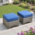 thumbnail image 4 of Ovios Patio Furniture Set 8 Pieces Patio Conversation Seating All-Weather Rattan Wicker Outdoor Sectionals with Swivel Rocking Chair for Backyard, 4 of 9