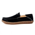 thumbnail image 3 of Big Size Men's Casual Loafers Slip On Leather Shoes Lightweight Driving Shoes Moccasins Classic Penny Loafer Flats Boat Shoes, 3 of 10
