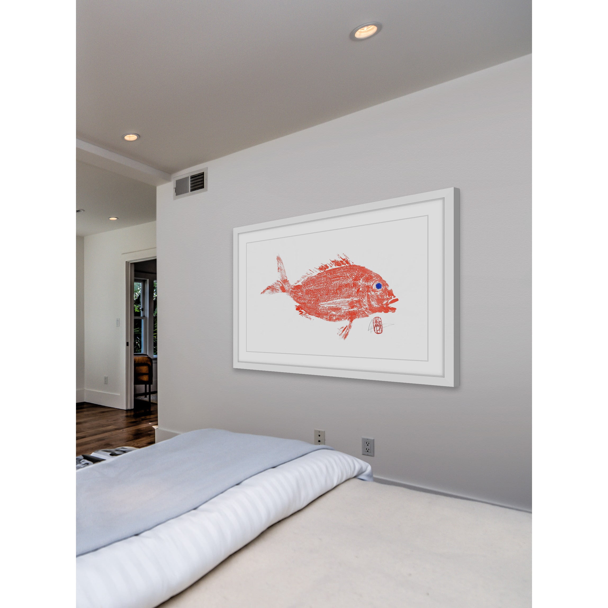"Red Snapper" Framed Painting Print