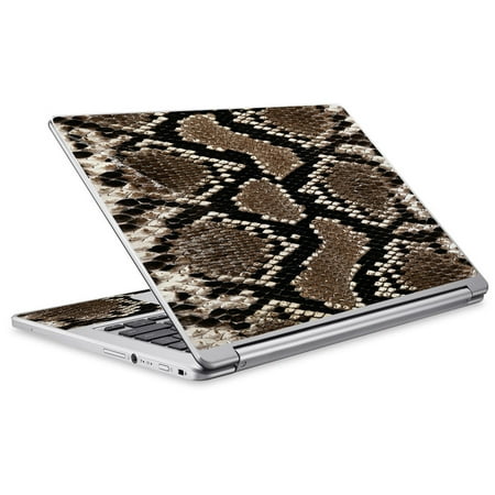 Snakeskin Wrap - Skin Decal For Acer Chromebook R13 Laptop Vinyl Wrap / Snakeskin Rattle Python Skin