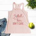 thumbnail image 2 of NanyCrafts' Softball Hair don't Care Women's Racerback Tank Top, 2 of 2