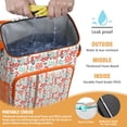 thumbnail image 2 of Starfish and Seashells Backpack Cooler – Leakproof Insulated Lunch Bag with Ocean Mermaid Coral Design for Beach, Picnic & Summer Travel, 2 of 3