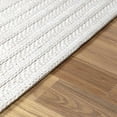 thumbnail image 5 of BoutiqueRugs Alice Braided Striped Area Rug - Cream - 5' x 7'6", 5 of 9