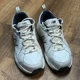thumbnail image 1 of New Balance 608 V4 White Navy Blue Walking Running Shoes MX608V4W Men's Size 8D, 1 of 6