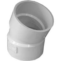 Ipex PVC Sewer & Drain Elbow 22.5 Degree - Plumbing Elbow PVC Pipe Fitting - 1 Piece, 3"