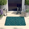thumbnail image 2 of Teal Christmas Star Pattern Flannel Non Slip Door Rugs,Washable Door Mats Indoor,Decorative Door Mats,Dirt-Resistant and Absorbent Doormat for Entrance,Bedroom,Kitchen,Bathroom,23.5x16in(60x40cm), 2 of 5