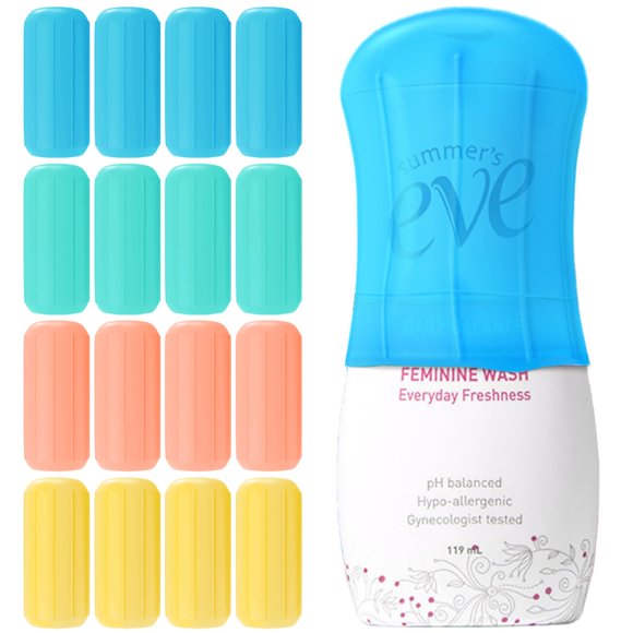 Fundas de silicona para botellas Skyconser a prueba de fugas, paquete de 16