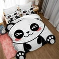 thumbnail image 1 of Printed Bed Bedding Set One Duvet Cover And Two Pillowcases Are Soft And Comfortable +x Cmpanda Animal 135*200 Cm, 1 of 5