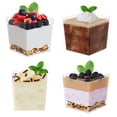thumbnail image 1 of Crown Display 40 Clear Plastic Mini Square Dessert Cups - 3.6 oz, 1 of 11