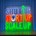 thumbnail image 4 of Handmadetneonsign Startup, Startup, Scale Up Neon Sign, Motivational Quotes Wall Art Decor, Home Wall Decor, 4 of 5