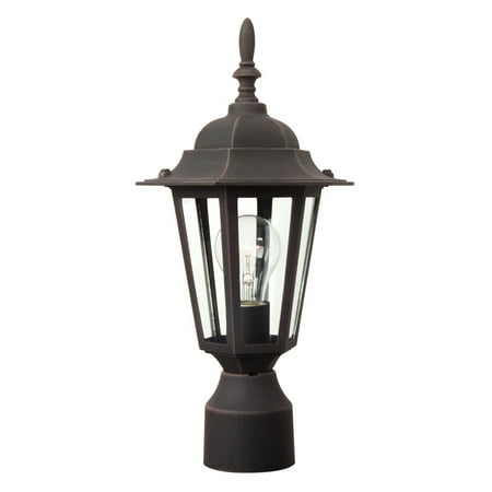 Horse Residential Post Mount - Craftmade Straight Glass Z155 Outdoor Post Mount Light